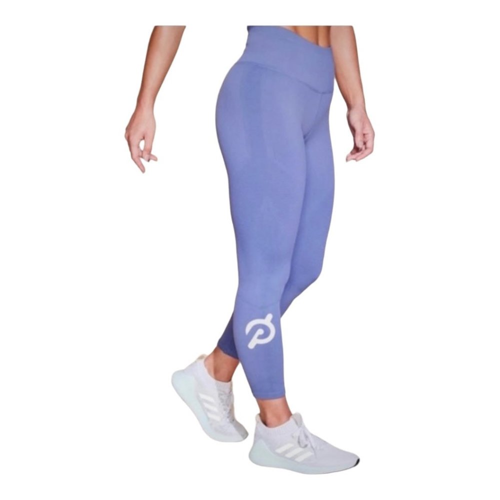 Peloton + Nux XS Lavender Compression Ribbed Tights Leggings